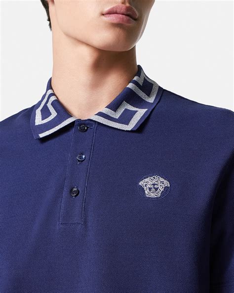 versace cllar shirts|Versace greca collar shirts.